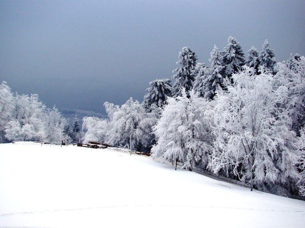 Monumento de Kozara en invierno, Bosnia y Herzegovina